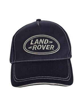 Land Rover Adjustable Baseball Cap‎ Hat Navy Blue Embroidered Logo One Size